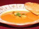 Kokos-Tomaten-Suppe mit Jakobsmuscheln - Rezept