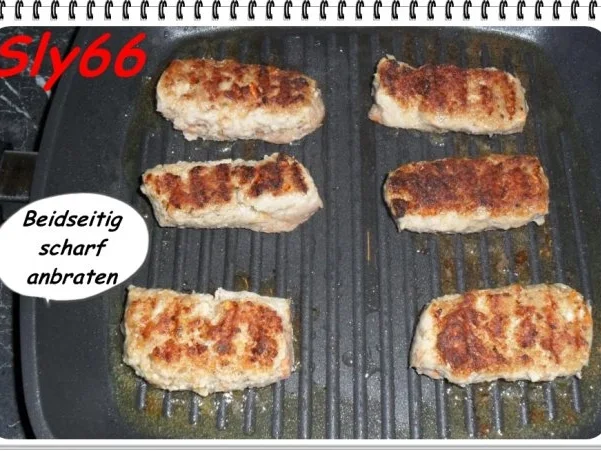 Rezept: Fleischgerichte:Hackröllchen mit Pfeffer-Champignonsoße Bild Nr. 13 Fleischgerichte:Hackröllchen mit Pfeffer-Champignonsoße - Rezept - Bild Nr. 13