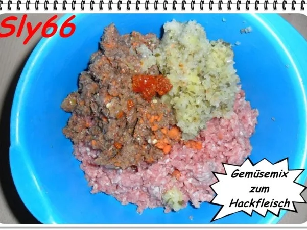 Rezept: Fleischgerichte:Hackröllchen mit Pfeffer-Champignonsoße Bild Nr. 6 Fleischgerichte:Hackröllchen mit Pfeffer-Champignonsoße - Rezept - Bild Nr. 6