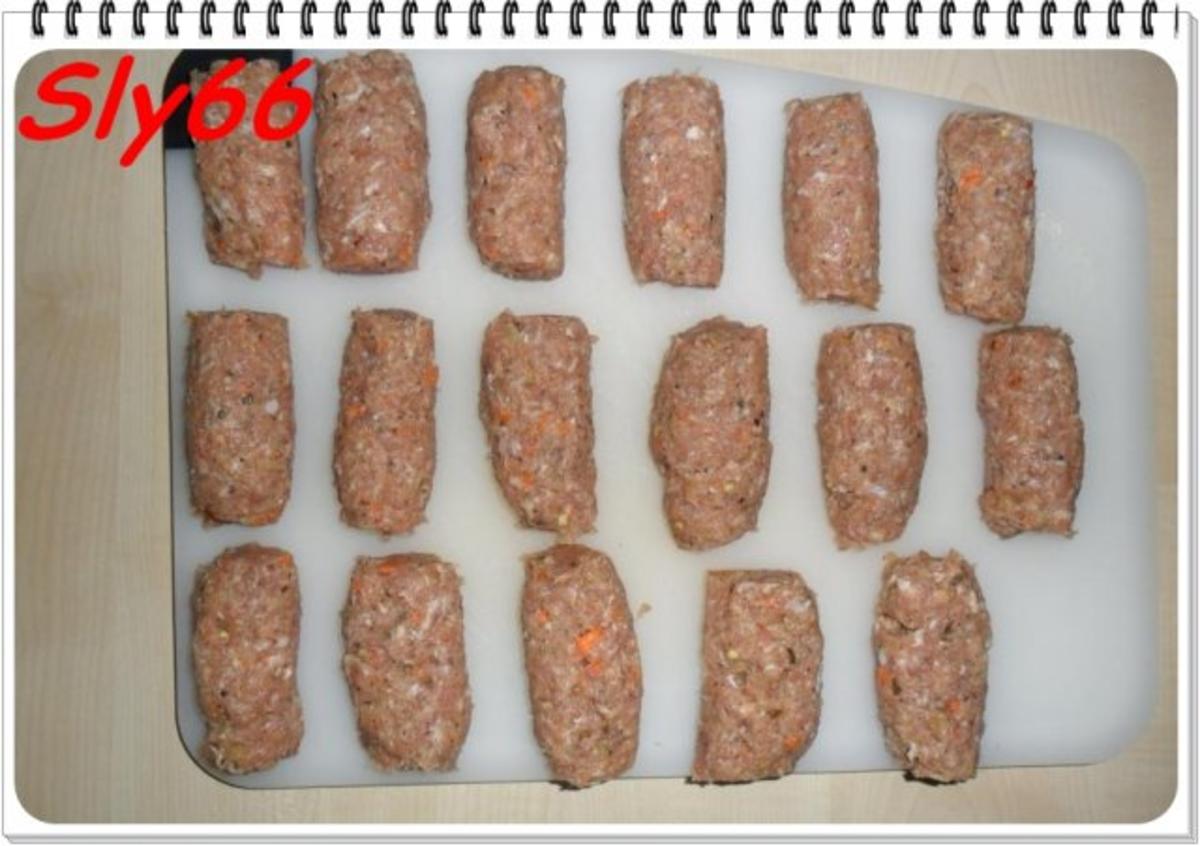 Fleischgerichte:Hackröllchen mit Pfeffer-Champignonsoße - Rezept - Bild Nr. 11
