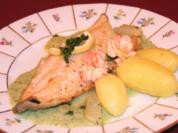 Saibling kross gebraten auf Petersilien-Kohlrabi - Rezept