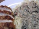 Hähnchenbrustfilet mit Champignon-Weisswein-Sosse - Rezept