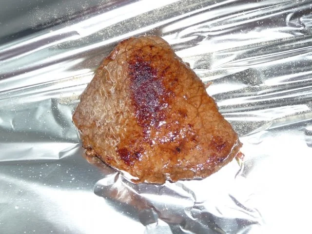 Steak mit Speck / Tomaten mit "Rosmarinduft" und Bratkartoffeln - Rezept - Bild Nr. 5