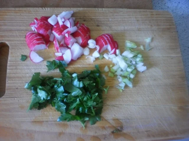 Rezept: Berner Würstchen an Reis und Kohlrabigemüse Bild Nr. 6 Berner Würstchen an Reis und Kohlrabigemüse - Rezept - Bild Nr. 6