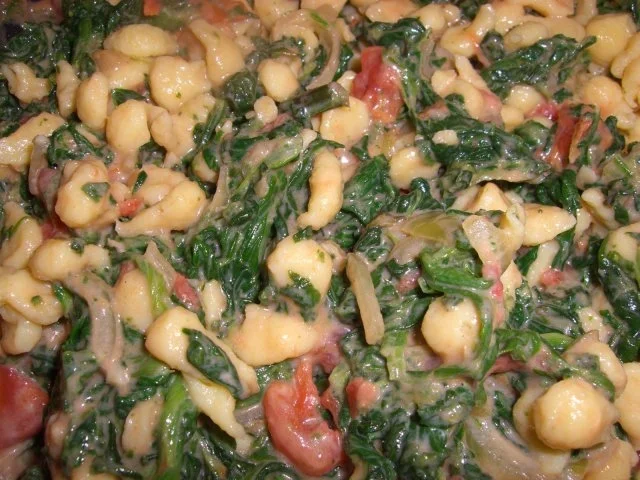 Rezept: ~ Fleischlos ~ Spinat - Knöpfle - Topf überbacken Bild Nr. 5 ~ Fleischlos ~ Spinat - Knöpfle - Topf überbacken - Rezept - Bild Nr. 5