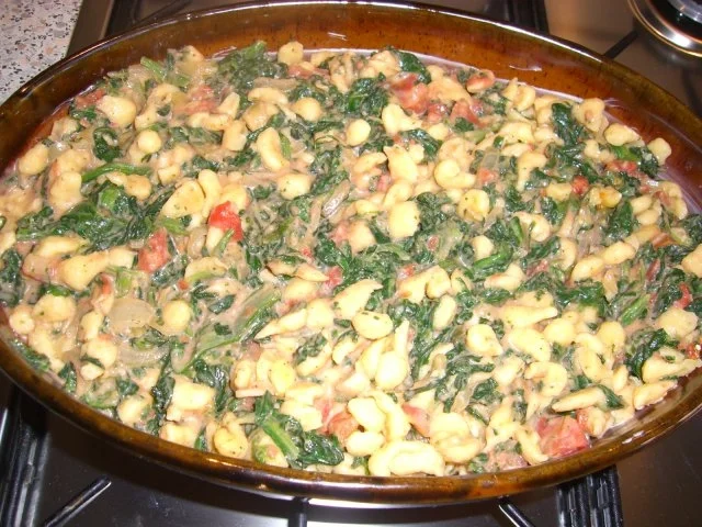 Rezept: ~ Fleischlos ~ Spinat - Knöpfle - Topf überbacken Bild Nr. 6 ~ Fleischlos ~ Spinat - Knöpfle - Topf überbacken - Rezept - Bild Nr. 6