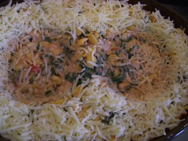 Rezept: ~ Fleischlos ~ Spinat - Knöpfle - Topf überbacken Bild Nr. 7 ~ Fleischlos ~ Spinat - Knöpfle - Topf überbacken - Rezept - Bild Nr. 7