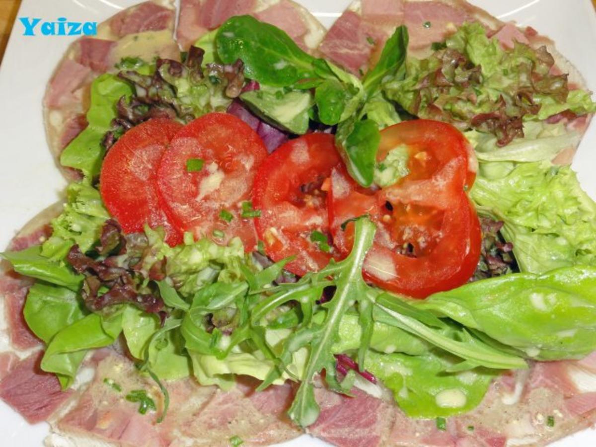 Salatteller mit Presswurst - Rezept - Bild Nr. 4