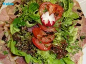 Salatteller mit Presswurst - Rezept