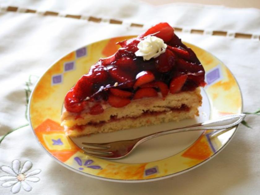 Erdbeertorte mit Vanillecreme - Rezept mit Bild - kochbar.de