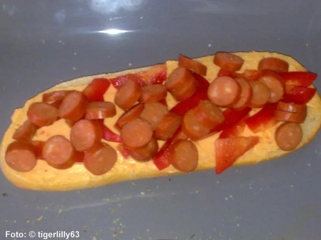 Rezept: Baguette à la Bistro 'Salami' Baguette à la Bistro 'Salami' - Rezept