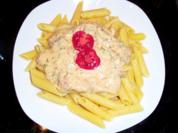 Pasta: Penne al  crema di salmone - Rezept