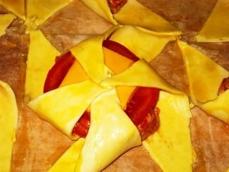 Blätterteigmühlen mit Hackfüllung - Rezept - Bild Nr. 3