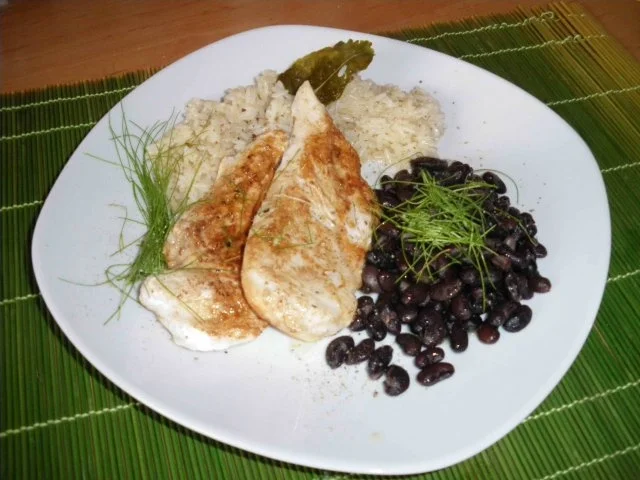 Hähnchensteak mit schwarzen Bohnen - Rezept