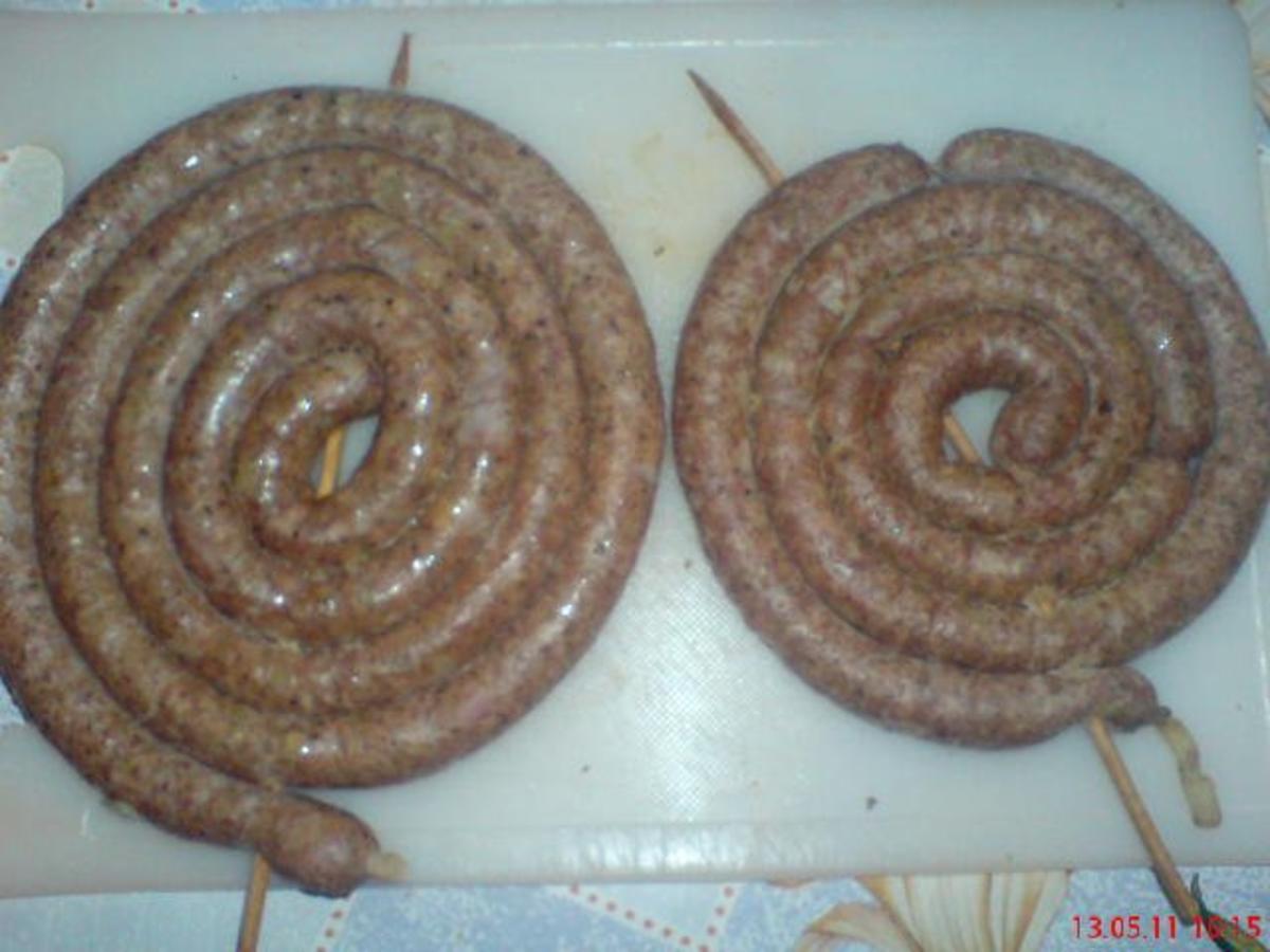 Bilder für WURSTEN.....~ Käsebratwurstschnecken ~ zum Grillen oder Braten - Rezept