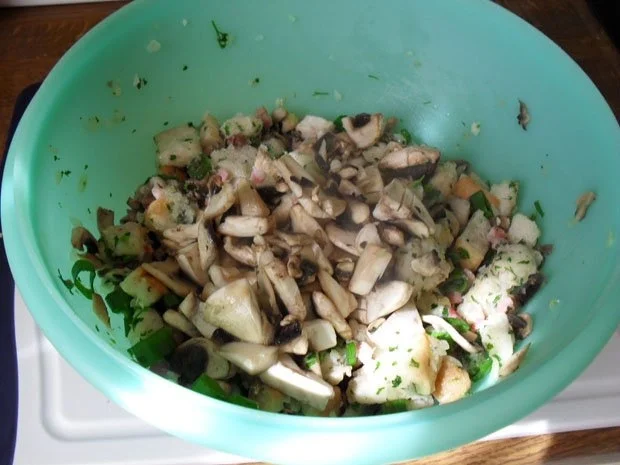 Paprika gefüllt mit Champignon/Toastbrot und Katenschinken - Rezept - Bild Nr. 5