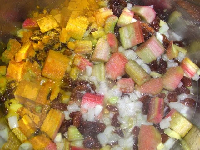 Rezept: Rhabarber - Hähnchen Bild Nr. 4 Rhabarber - Hähnchen - Rezept - Bild Nr. 4