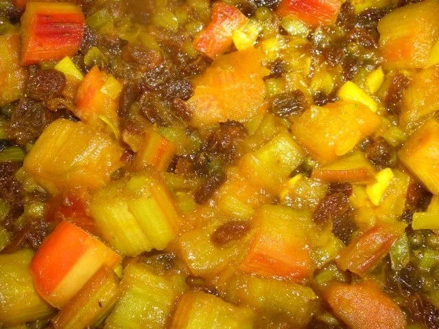 Rezept: Rhabarber - Hähnchen Bild Nr. 5 Rhabarber - Hähnchen - Rezept - Bild Nr. 5