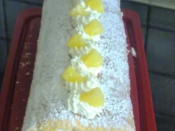 Ananas-Sahne-Rolle - Rezept