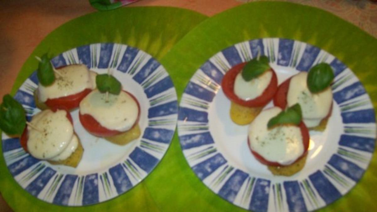 Irenes schnelle- Mozzarella- Kartoffel- Türmchen - Rezept - kochbar.de