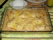 Putenschnitzel mit Champignonkruste überbacken - Rezept