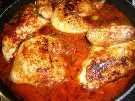 Rezept: Paprikahühnchen Bild Nr. 2 Paprikahühnchen - Rezept - Bild Nr. 2