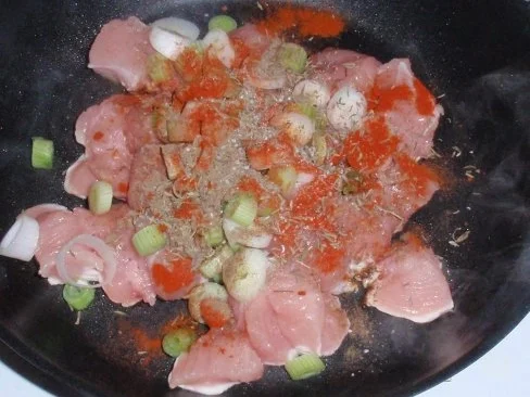 Puten-Champignons-Pfanne mit Kressenudeln - Rezept - Bild Nr. 4