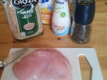 Rezept: Hähnchenbrust in Pfirsichsahnesoße Bild Nr. 2 Hähnchenbrust in Pfirsichsahnesoße - Rezept - Bild Nr. 2