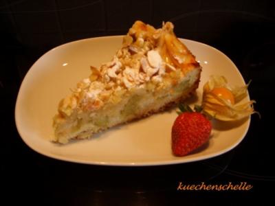 Rezept: Rhabarberkuchen mit Streuseln Rhabarberkuchen mit Streuseln - Rezept