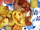 Rinderfilet mit Bratkartoffeln auf Pfeffersauce - Rezept