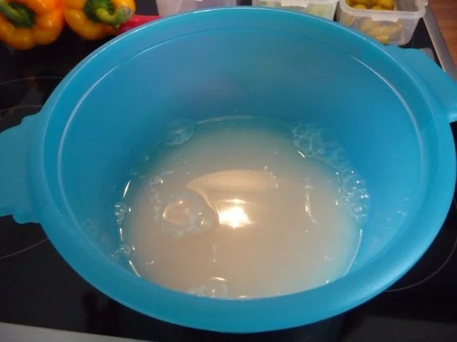 Resteverwertung : Gefüllte Paprikahälften - Rezept - Bild Nr. 3