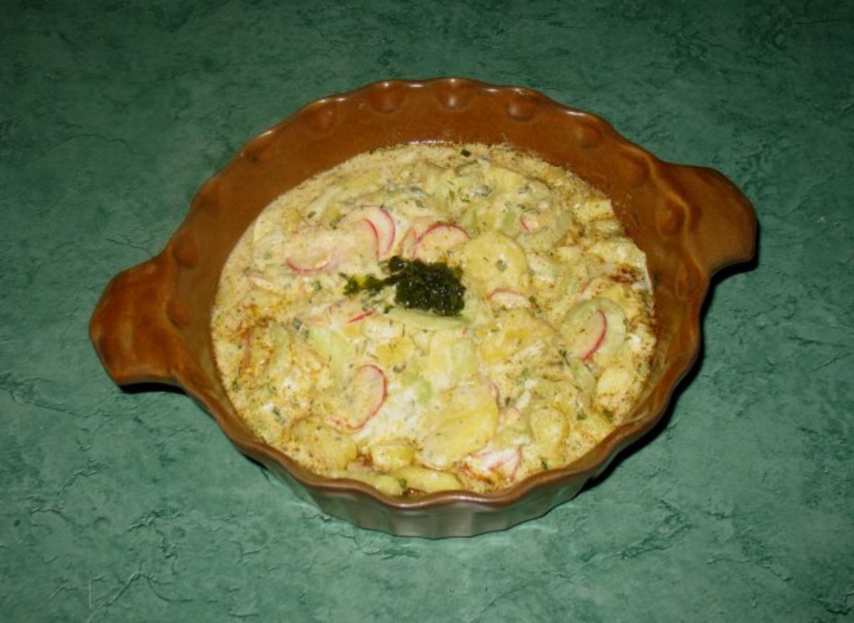 Salat - Kartoffelsalat mit Gurke und Radieschen - Rezept - Bild Nr. 8