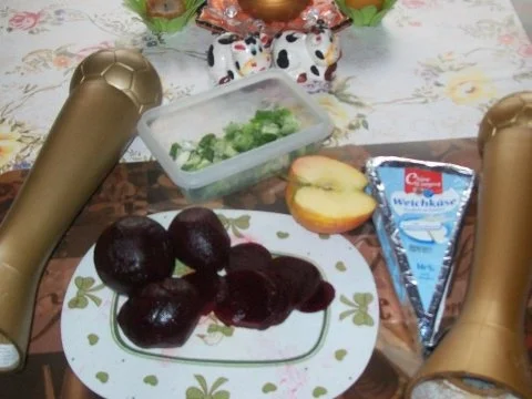 Tigerhappen - Rote Bete- Käse Salat- Platte - Rezept - Bild Nr. 3