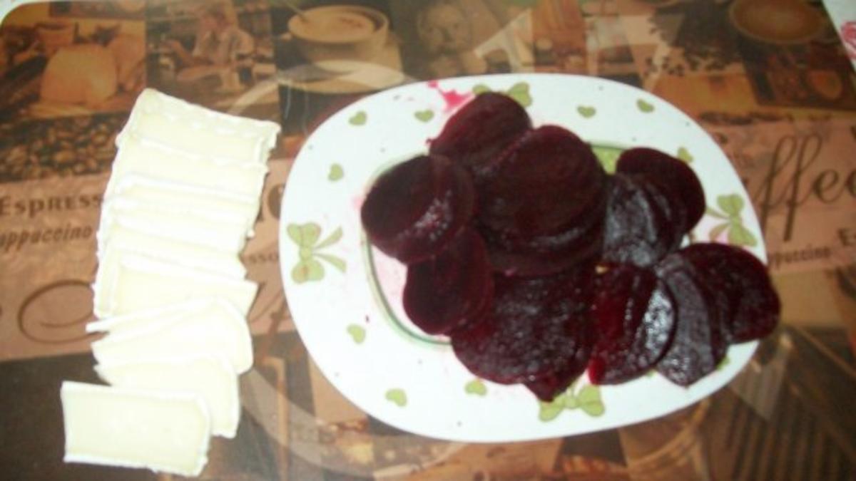 Tigerhappen - Rote Bete- Käse Salat- Platte - Rezept - Bild Nr. 4