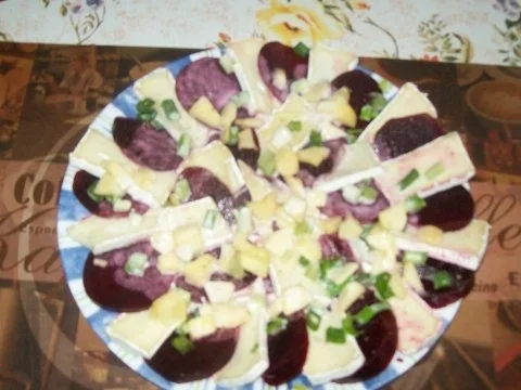 Tigerhappen - Rote Bete- Käse Salat- Platte - Rezept - Bild Nr. 2