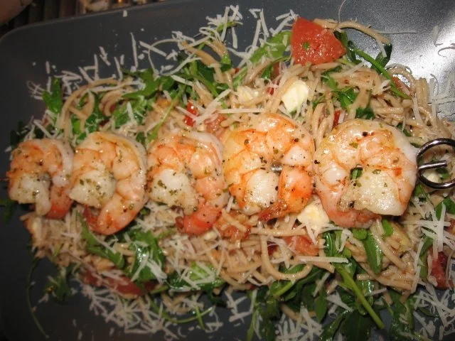 Vollkorn-Spaghetti mit Tomaten, Rucola und Mozzarella - Rezept - Bild Nr. 3