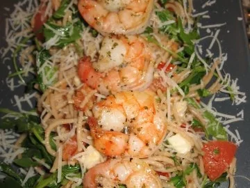 Vollkorn-Spaghetti mit Tomaten, Rucola und Mozzarella - Rezept - Bild Nr. 5