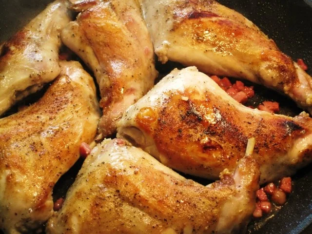 Kaninchenkeulen mit Thymian in Biersoße - Rezept - Bild Nr. 4