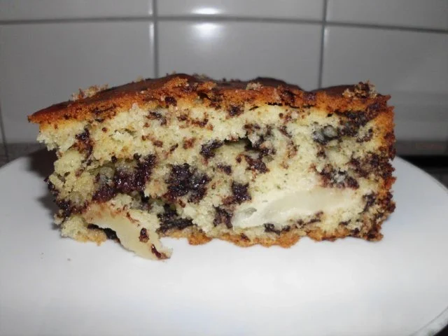 Rezept: Birnenkuchen mit Schokolade Birnenkuchen mit Schokolade - Rezept