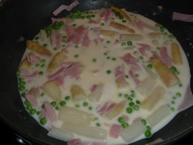 Spargel in Käse - Rucola - Soße... - Rezept - Bild Nr. 4