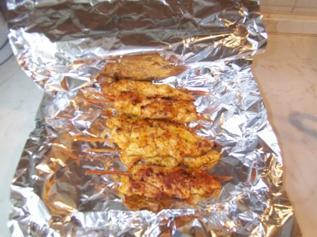 Schnelle Spieße mit Püree und Erbsen - Rezept - Bild Nr. 5