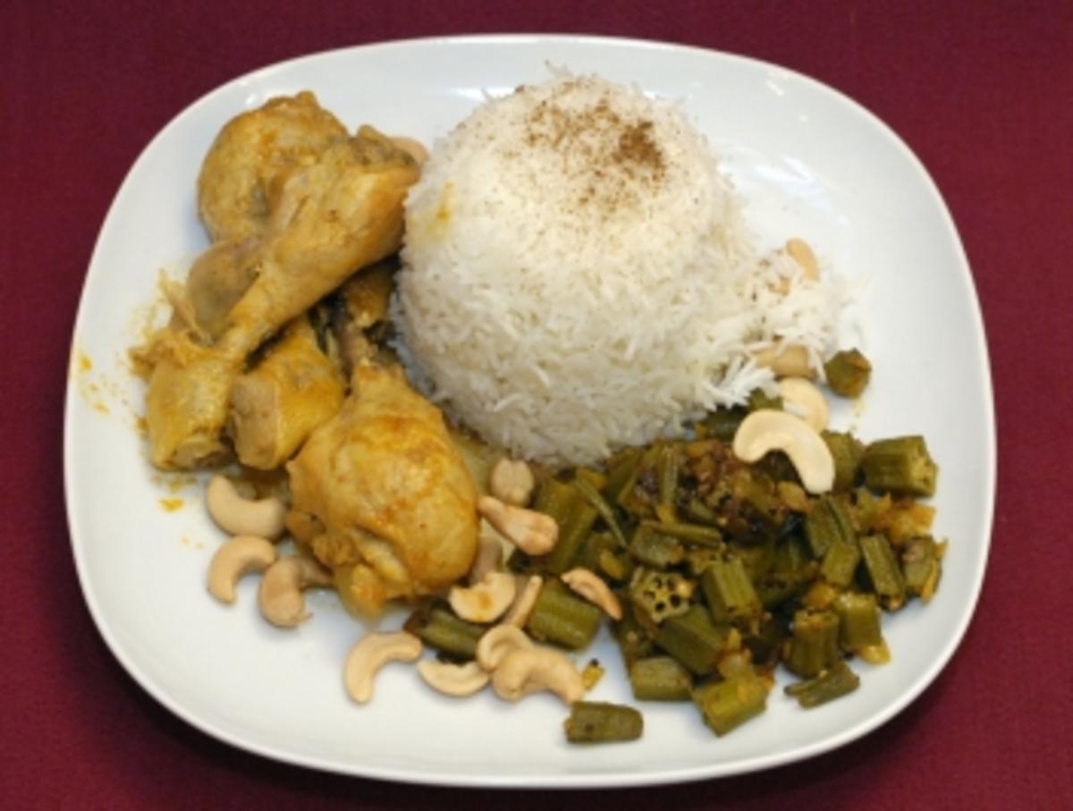 Bilder für Chicken-Curry mit Okra Bahji (Collien Fernandes) - Rezept