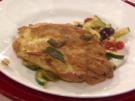Hühnchenbrust in Parmesan-Hülle mit mediterranem Tomatengemüse à la Zacherl - Rezept