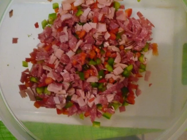 Rezept: Scharfer Schinken- Salami Toast Bild Nr. 3 Scharfer Schinken- Salami Toast - Rezept - Bild Nr. 3