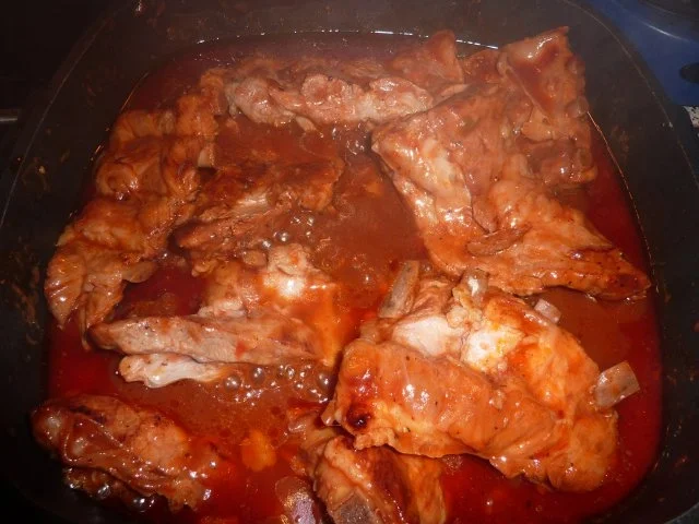 Rezept: Fl/Schwein: Rippchen in Salsasoße Bild Nr. 4 Fl/Schwein: Rippchen in Salsasoße - Rezept - Bild Nr. 4