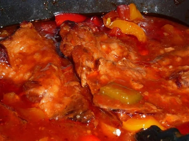 Rezept: Fl/Schwein: Rippchen in Salsasoße Bild Nr. 9 Fl/Schwein: Rippchen in Salsasoße - Rezept - Bild Nr. 9