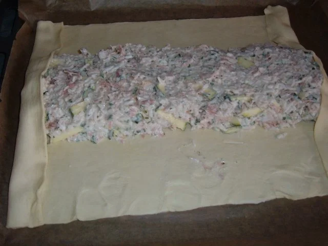 Rezept: Blätterteig : Reis - Thunfisch - Rolle Bild Nr. 7 Blätterteig : Reis - Thunfisch - Rolle - Rezept - Bild Nr. 7