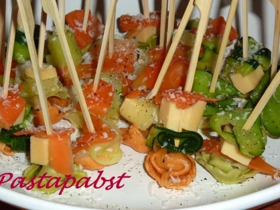 Tortellini Spieße - Rezept