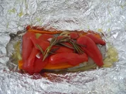 Grillen : Verpackte Forelle mit Spargel aus der Folie... - Rezept