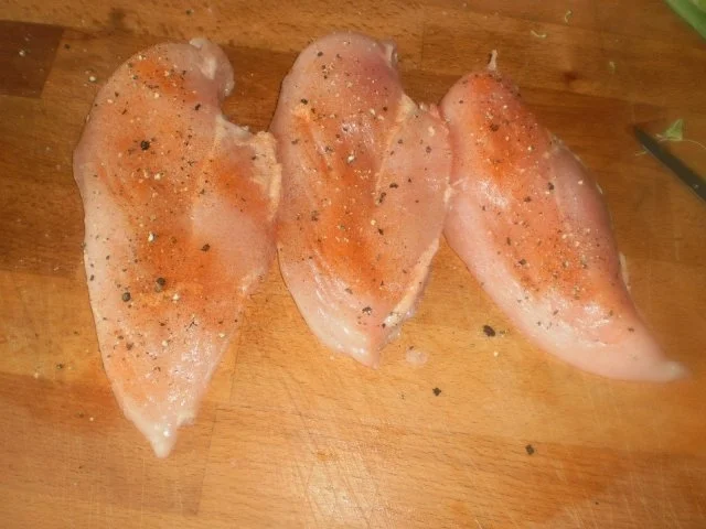 Hähnchenbrust in Speckmantel ~ Gemüsereis ~ Kräuterkäsesauce - Rezept - Bild Nr. 6